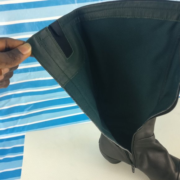 Riding boot, Tall boot, 100%LEATHER in Full Zip High boot 37/6.5us LEATHER upper - Picture 10 of 13